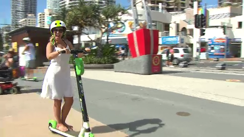 Electric scooters are the newest ride-sharing craze.