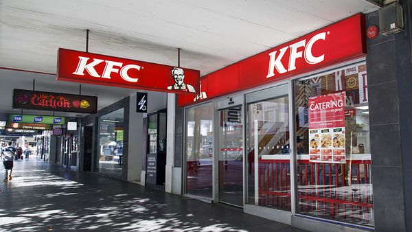 Kentucky Fried Chicken restaurant in a main street in Melbourne CBD. KFC