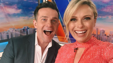 Jeffreys with her Today Extra co-host David Campbell.