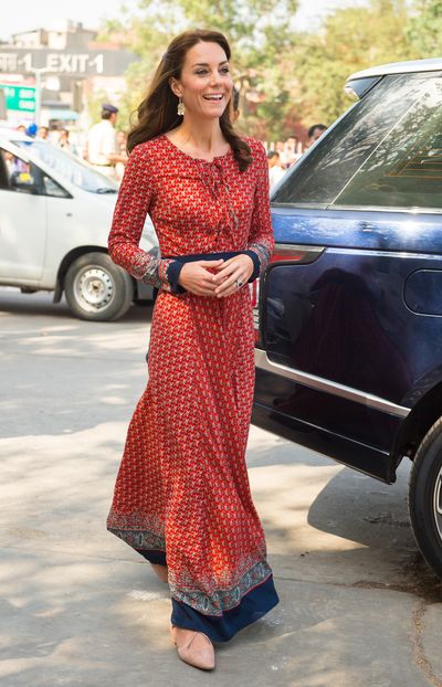 During the Duke and Duchess of Cambridge's tour of India and Bhutan, Kate Middleton has worn some truly inspired looks - one of which caused designer Anita Dongre's website to crash in the frenzy that followed. Taking influence from Indian and Bhutanese prints, and even mixing traditional dress with designer fashion, this is surely Kate's chicest tour yet.
