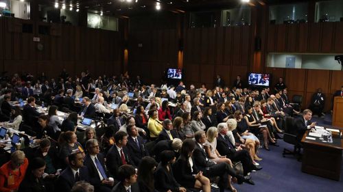 Supreme Court nominee Brett Kavanaugh testifies before the Senate.