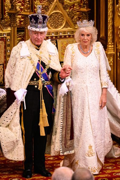 Queen Camilla Wears Historic Crown for King Charles's First State