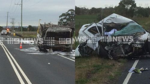 Driver dead in fiery Vic crash