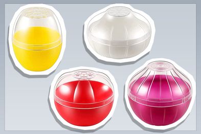 9PR: XKONG Vegetable Shaped Food Saver, Four pack, Lemon box, Onion box, Garlic box, Tomato box