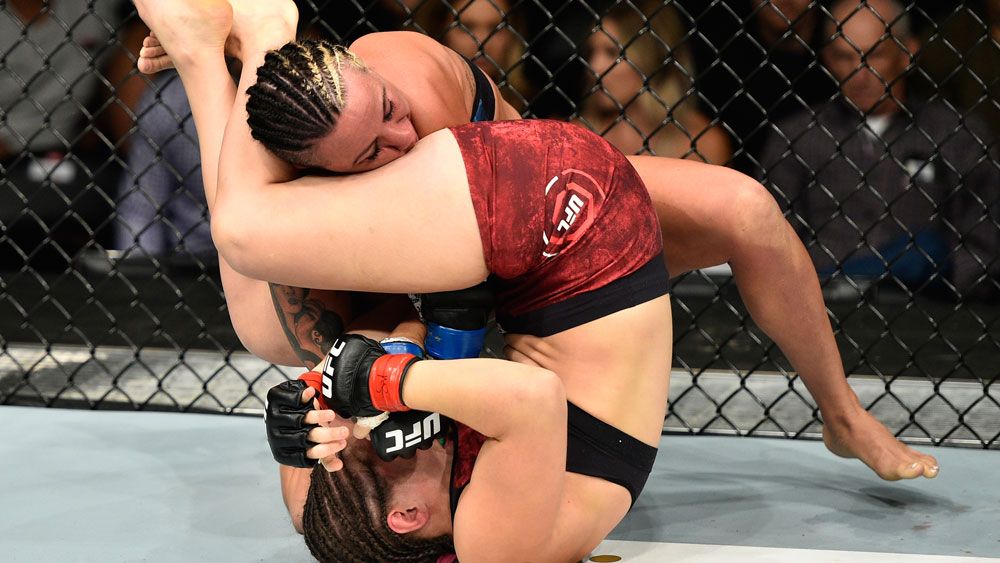 Sarah Moras dislocates Ashlee Evans-Smith's elbow with brutal armbar at UFC 215