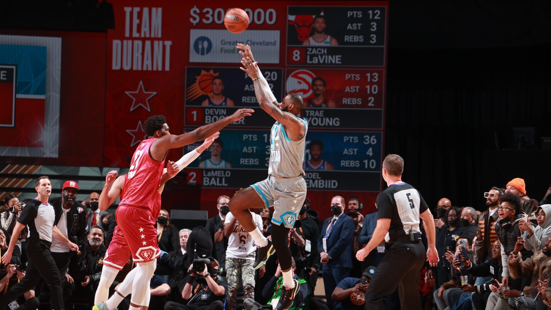 NBA All-Star Game 2022 LIVE scores: Stephen Curry in MVP contention, Ja Morant's insane dunks stun fans, Chris Paul plays with broken thumb; Michael Jordan makes shock appearance; LeBron James seals g