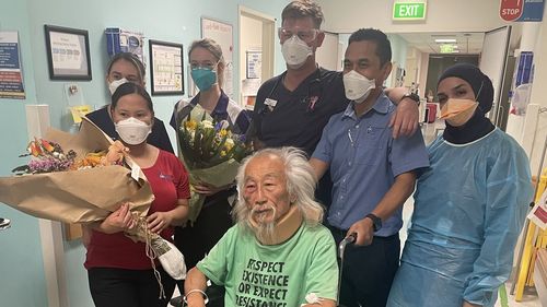 L'activiste de Sydney Danny Lim est sorti de l'hôpital. 