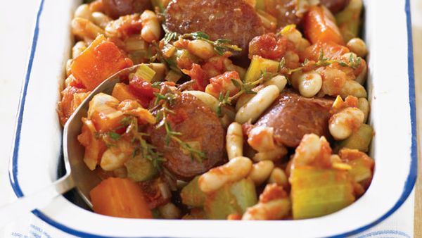 Quick bean and chorizo cassoulet