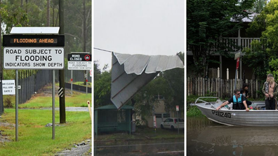 Damage cause by ex-Tropical Cyclone Alfred.