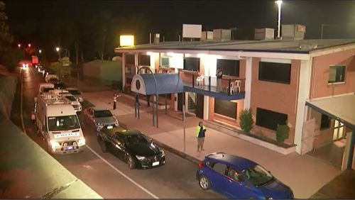 Mr Woodward was allegedly stabbed outside the Brothers St Brendans Leagues Club in Rocklea, south of the Brisbane's  CBD. (9NEWS)