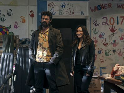 Billy Butcher (Karl Urban), Kimiko (Karen Fukuhara) in The Boys Season 5