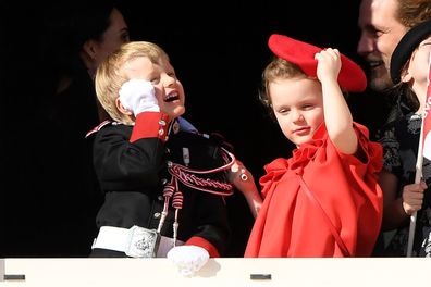 Monaco royal family celebrate National Day Princess Charlene Prince Albert royal twins