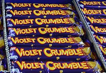 Which phrase is used as an advertising slogan for Violet Crumble?