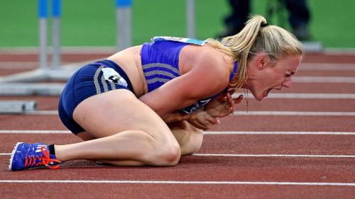 Sally Pearson suffered a wrist injury in Rome last year. (AAP)