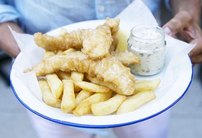 Monday: Beer-battered fish and chips
