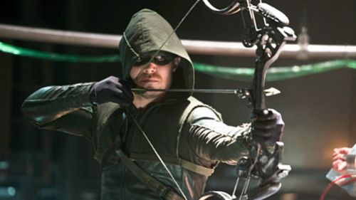 Stephen Amell plays the heroic Oliver Queen, who goes by the name The Arrow. (CW)