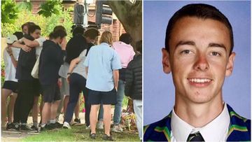 Distraught friends lay flowers for teen killed after VCE exam