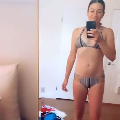 Lea Michele shares photos of her in some old bikinis.