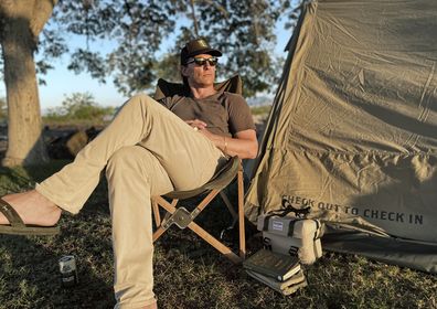 Matthew McConaughey designs 150 tents to encourage Aussies to get out into the wilderness.