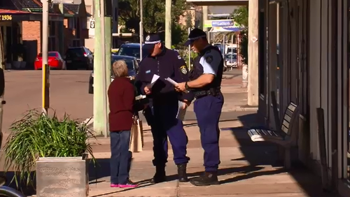 Police are searching Stockton and surrounding areas for a disability pensioner who disappeared after winning big on the pokies.