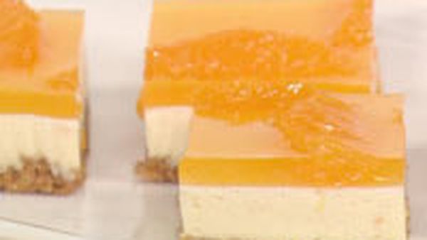 Tangelo Cheesecake Slice