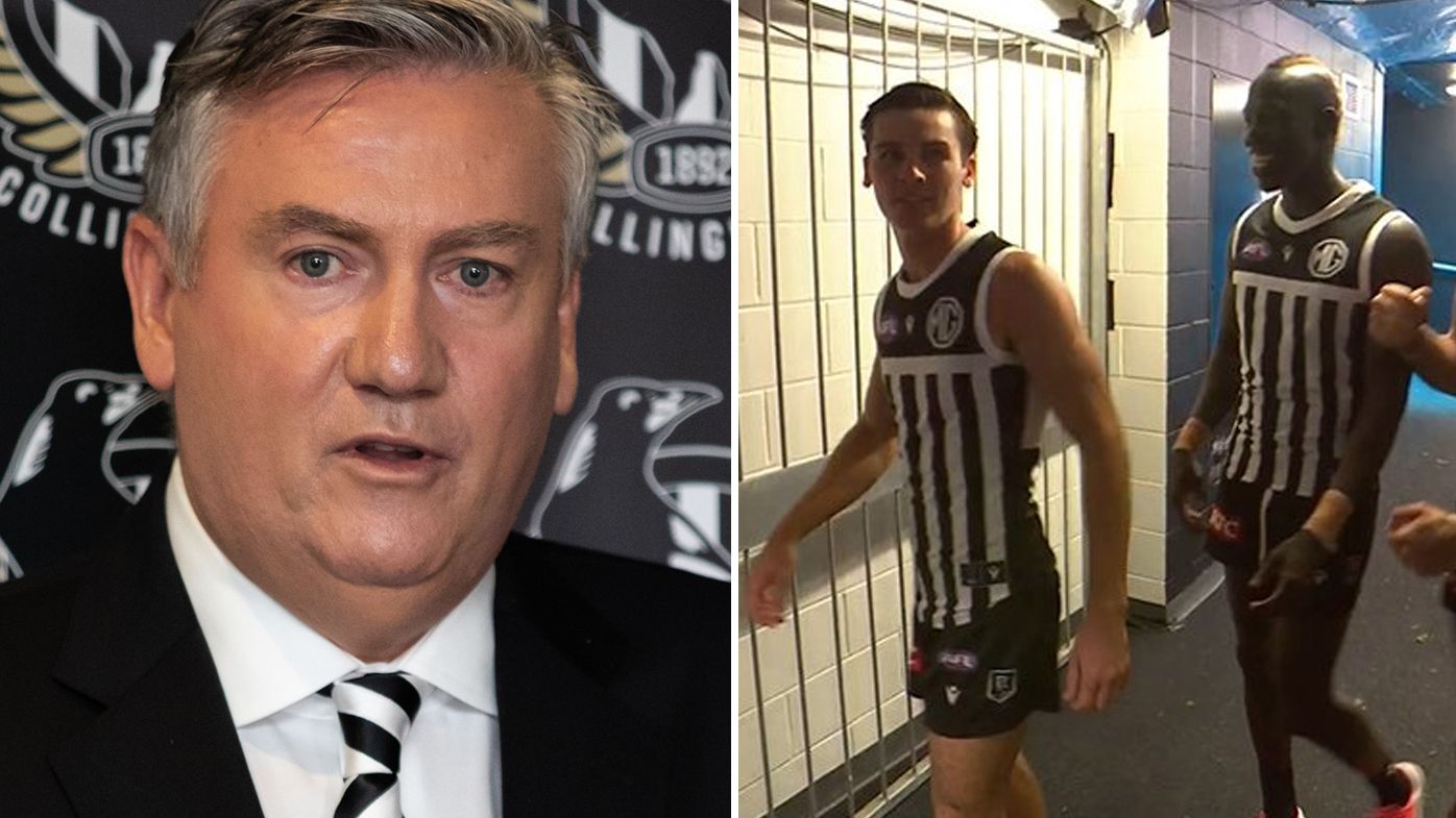 Eddie McGuire says Port Adelaide 'playing with fire' after Showdown prison bars gesture