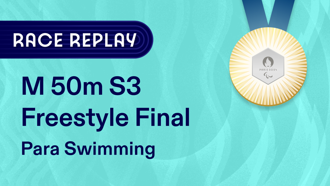Men's 50m Freestyle S3 Final Race Replay Para Swimming Paralympic