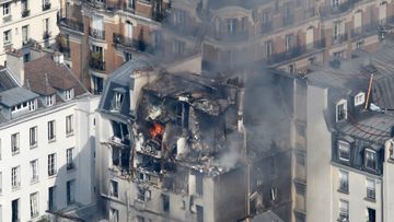 A gas explosion destroyed part of a central Paris apartment. (AFP)