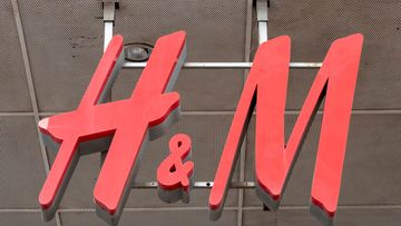 MADRID, SPAIN - 2023/10/24: Swedish multinational clothing design retail company Hennes &amp; Mauritz, H&amp;M logo in Madrid. (Photo by Xavi Lopez/SOPA Images/LightRocket via Getty Images)
