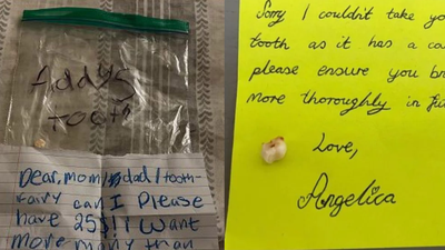 Tooth Fairy notes: Hilarious notes to and from the Tooth Fairy | In pictures