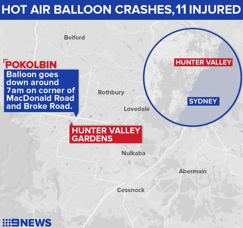 Where the crash occurred. (9NEWS)