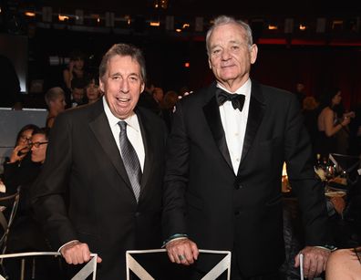 Ivan Reitman and Bill Murray attend the American Film Institute's 46th Life Achievement Award Gala Tribute to George Clooney at Dolby Theatre  on June 7, 2018 in Hollywood, California..