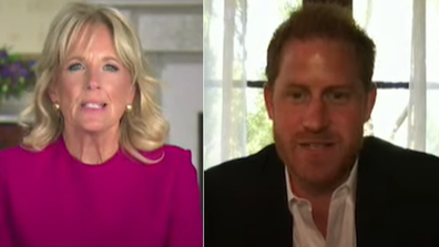 Prince Harry Warrior Games and Jill Biden