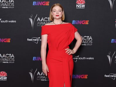 Sarah Snook arrives ahead of the 2021 AACTA Awards 