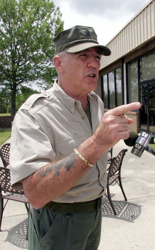 Ermey ad-libbed about 50 percent of his lines in Full Metal Jacket. (AAP)