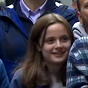 A lister's daughter spotted in crowd of TV interview