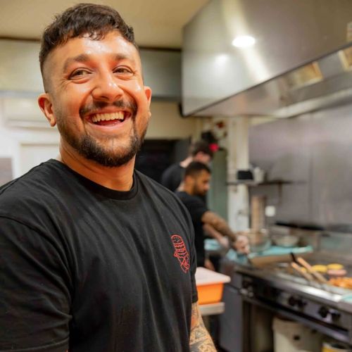 Chris, owner of Barry's Burgers in Adelaide