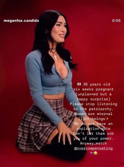 Megan Fox reflects on recent pregnancy