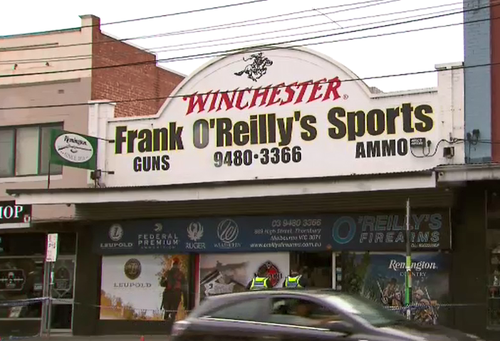 Four men stormed the Thornbury store wearing balaclavas. (9NEWS)