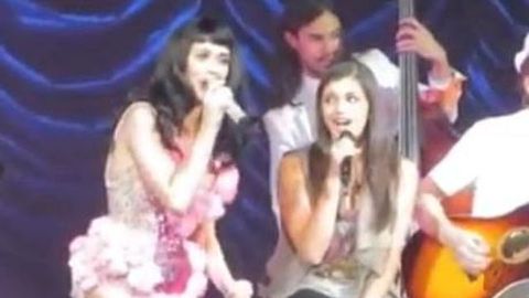 Rebecca Black and Katy Perry sing 'Friday' together