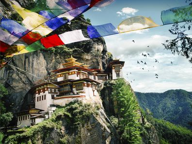 Tiger's Nest Monastery (Taktshang) in the Kingdom of Bhutan.