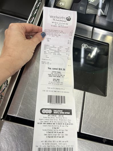 supermarket receipt trick to entice customers to return