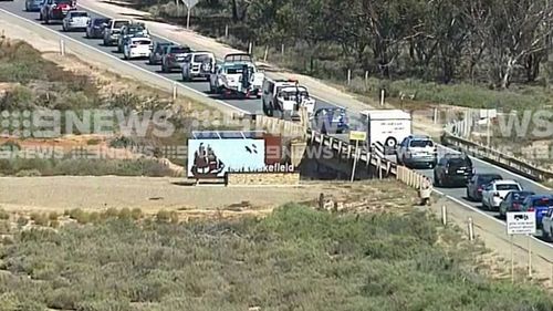 The drivers face a long wait to get home. (9NEWS)