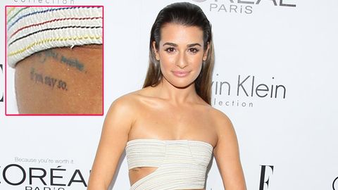 Lea Michele gets tattoo of Cory Monteith's last words