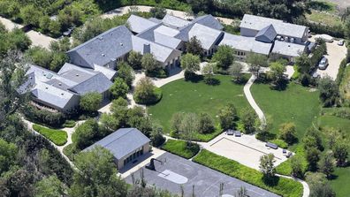 Kim Kardashian Kanye West celebrity property home news mansion estate hidden hills 