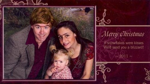 Couple’s very awkward annual Christmas cards go viral