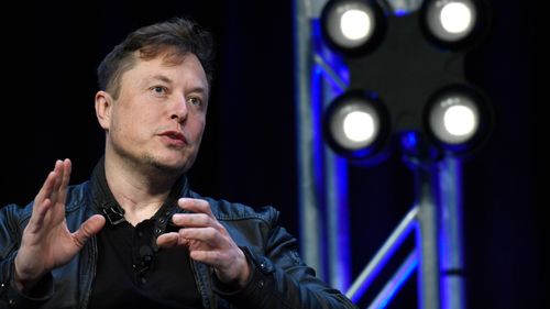 Tesla and SpaceX Chief Executive Officer Elon Musk speaks at the SATELLITE Conference and Exhibition in Washington on March 9, 2020.