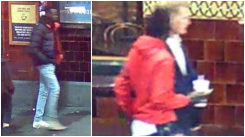 Police are looking to speak to the man pictured in a black and red jacket. Picture: Victoria Police