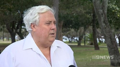 FEW WORDS: Clive Palmer. (9NEWS)