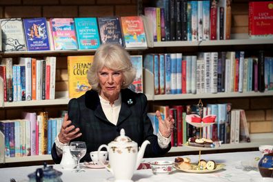 Camilla, Duchess of Cornwall visits Arches Library, on the second day of a two-day visit to Northern Ireland, on March 23, 2022 in Belfast, Northern Ireland.  